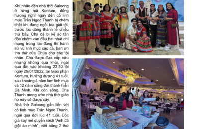 NHÀ THỜ SALOONG ĐANG XÂY DỞ DANGỞ RỪNG NÚI KONTUM